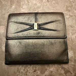 Salvatore Ferragamo Metallic Leather wallet